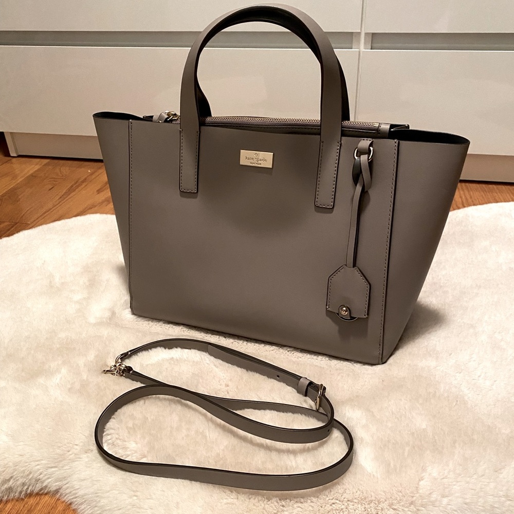 Grey Kate Spade Handbag